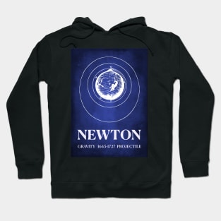 Sir Isaac Newton Gravity Projectile Rocket Science and Space Hoodie